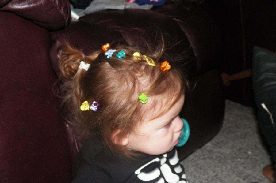 This is what happens when you let your 4 year old sister do your hair!