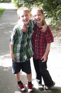 Age 9, Zander and Gavin