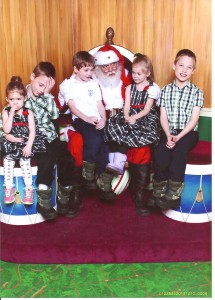 The best Santa picture ever in my mind! (Zander right)