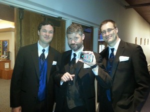 Two groomsmen (Chris and Ken) and an Usher (Matt)... and PAD??