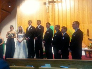 I only knew the bride and the MOA so I really did lean towards pictures of my boys! 