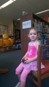 At the library