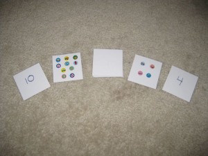 Number Game Cards