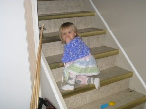 Stair Mastery (Going UP) at Grandma and Mike's
