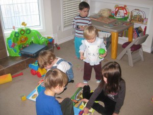 Kids at Play (Zander, Emanuel, Alexander, Trinity and Isabella)