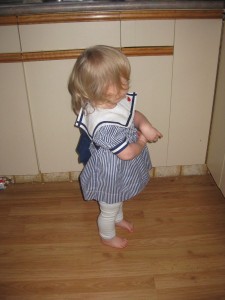 Puzzling the Questions of Life in a Sailor Style Dress!