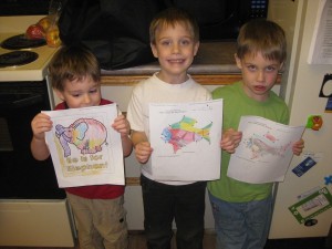 Two fish and an elephant (Gavin middle)